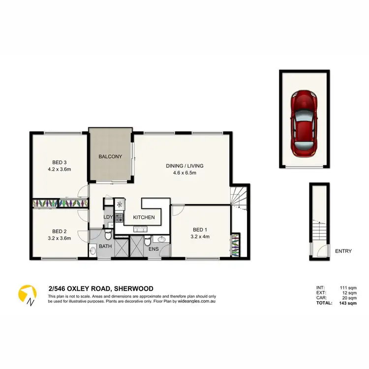 Floorplan of Homely apartment listing, 2/546 Oxley Road, Sherwood QLD 4075