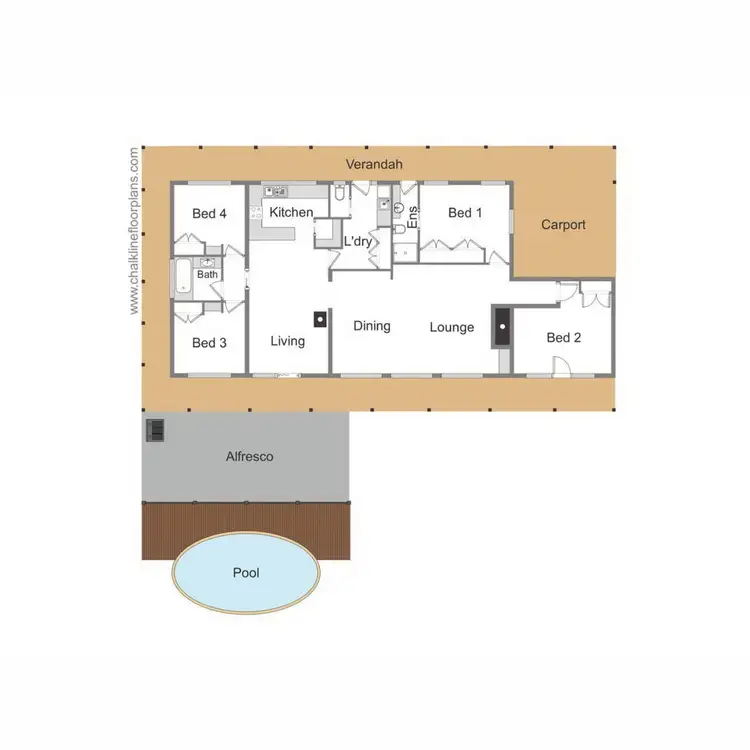 Floorplan of Homely rural property listing, 808 Midland Link Highway, Maindample VIC 3723