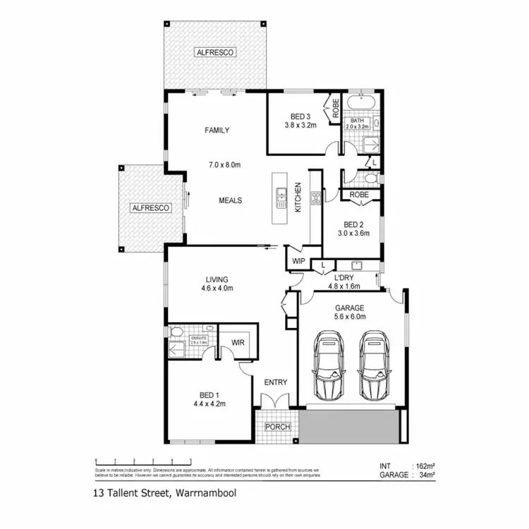 Floorplan of Homely house listing, 13 Tallent Street, Warrnambool VIC 3280