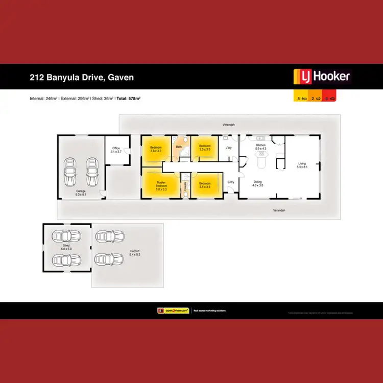 Floorplan of Homely house listing, 212 Banyula Drive, Gaven QLD 4211