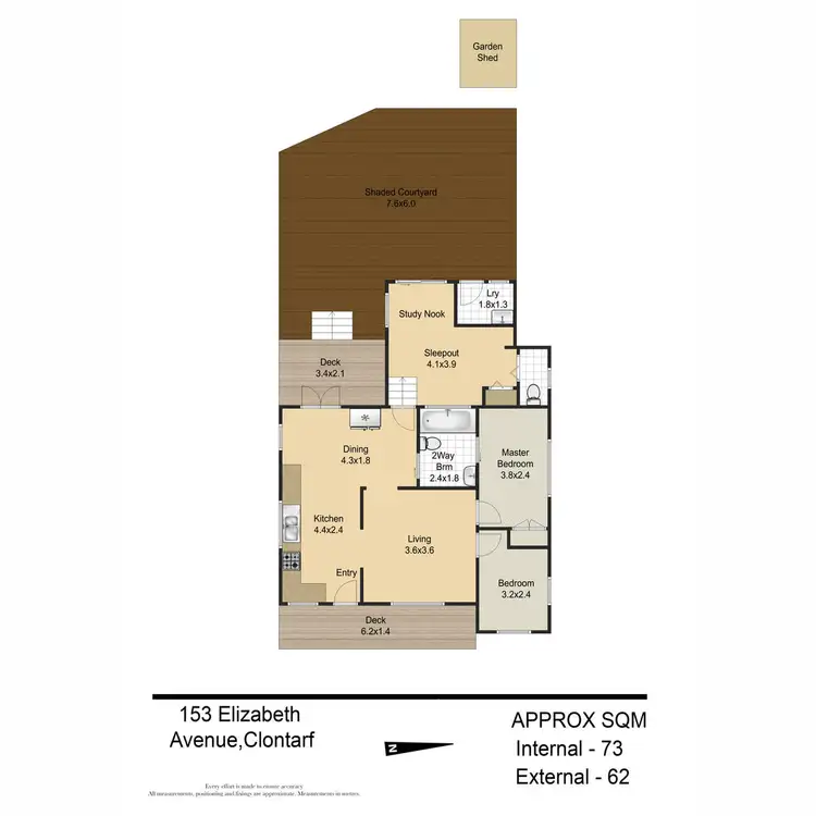 Floorplan of Homely house listing, 153 Elizabeth Avenue, Clontarf QLD 4019
