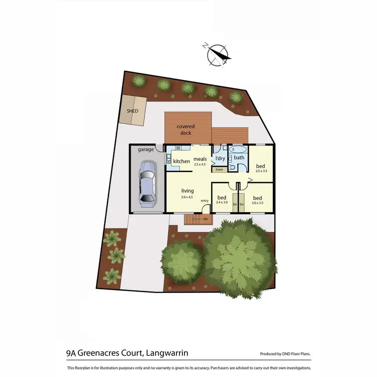 Floorplan of Homely house listing, 9A Green Acres Court, Langwarrin VIC 3910
