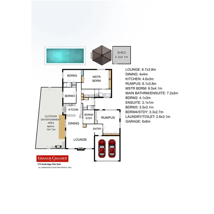 Floorplan of Homely house listing, 174 Guthridge Parade, Sale VIC 3850