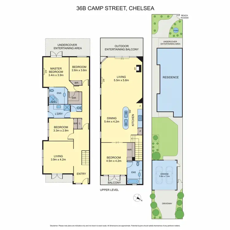 Floorplan of Homely townhouse listing, 36B Camp Street, Chelsea VIC 3196