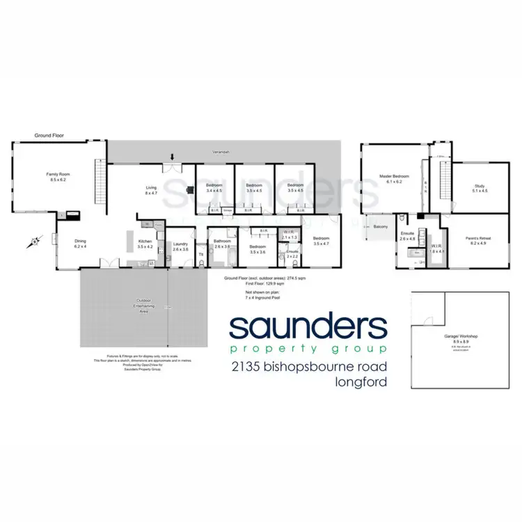 Floorplan of Homely house listing, 2135 Bishopsbourne Road, Longford TAS 7301