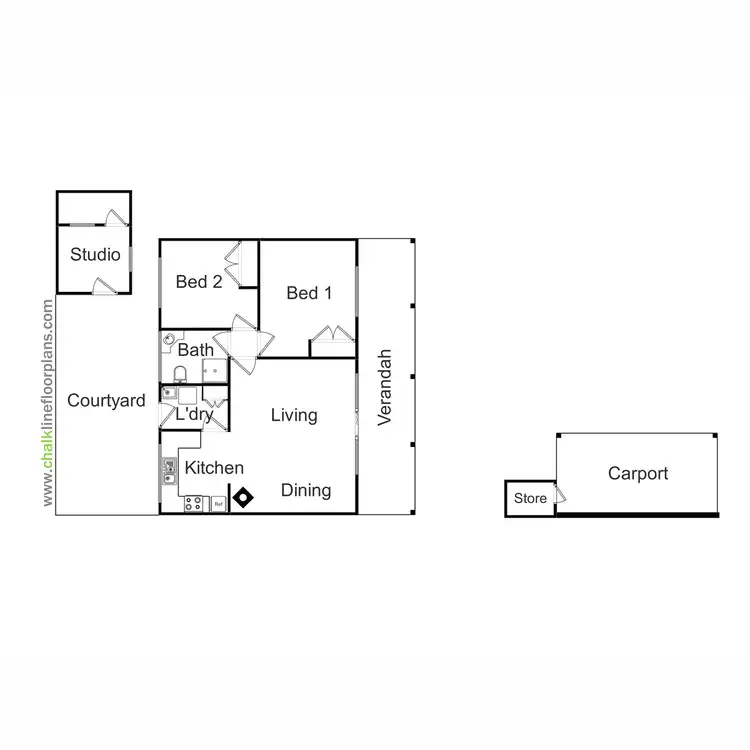 Floorplan of Homely unit listing, 4 Parwanoff Street, Mansfield VIC 3722