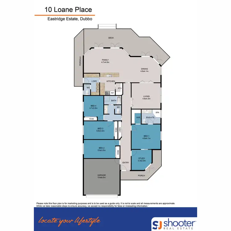 Floorplan of Homely house listing, 10 Loane Place, Dubbo NSW 2830