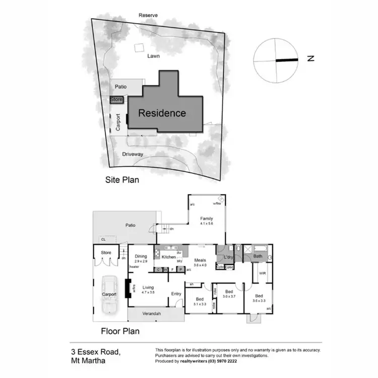 Floorplan of Homely house listing, 3 Essex Road, Mount Martha VIC 3934