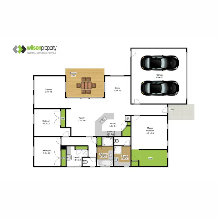 Floorplan of Homely townhouse listing, 3 Tarago Court, Traralgon VIC 3844