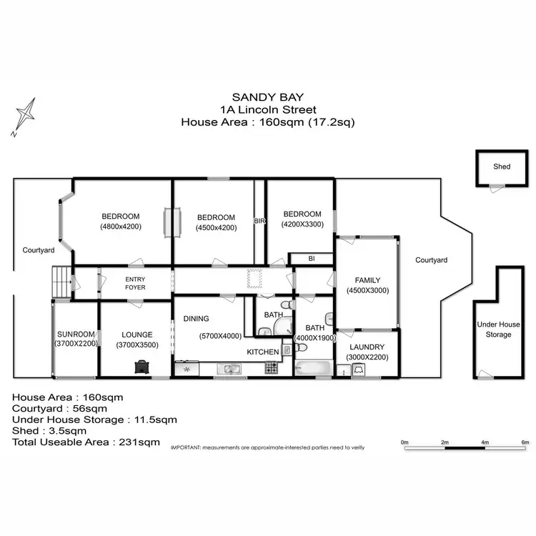 Floorplan of Homely house listing, 1a Lincoln Street, Sandy Bay TAS 7005