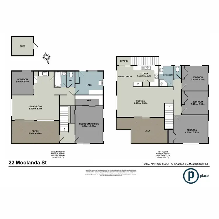 Floorplan of Homely house listing, 22 Moolanda Street, Jindalee QLD 4074