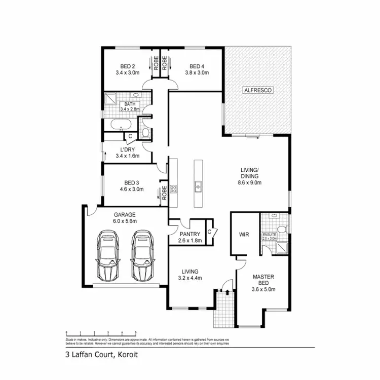 Floorplan of Homely house listing, 3 Laffan Court, Koroit VIC 3282