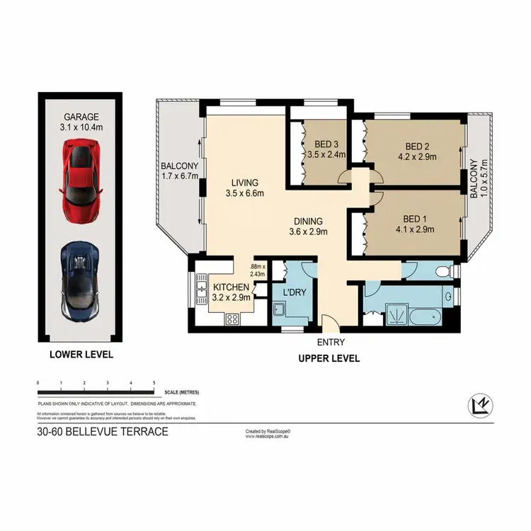 Floorplan of Homely apartment listing, 30/60 Bellevue Terrace, St Lucia QLD 4067