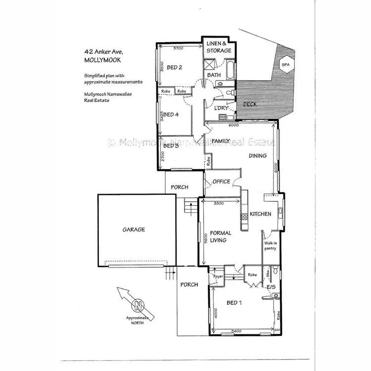 Floorplan of Homely house listing, 42 Anker Avenue, Mollymook Beach NSW 2539