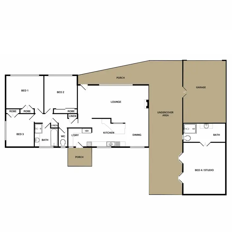 Floorplan of Homely house listing, 7 Park Crescent, Wangaratta VIC 3677