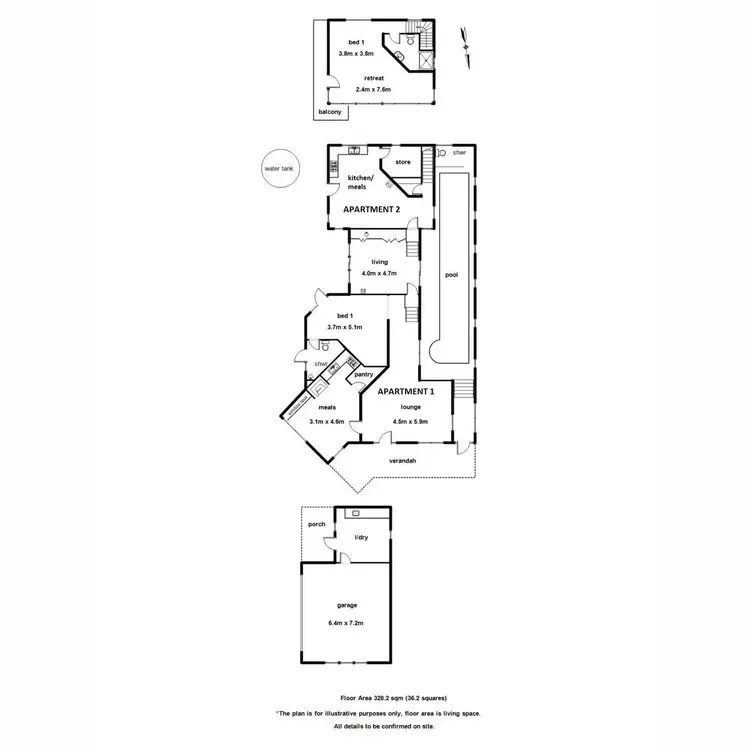 Floorplan of Homely house listing, 1a Heroes Avenue, Gembrook VIC 3783