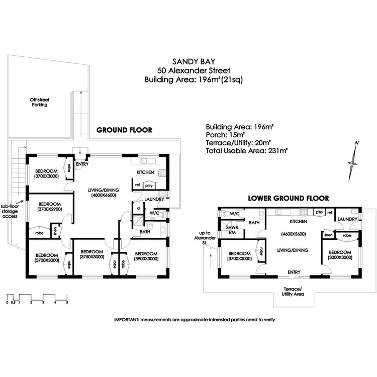 Floorplan of Homely house listing, 50 Alexander Street, Sandy Bay TAS 7005