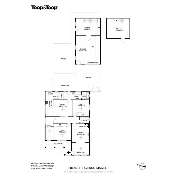 Floorplan of Homely house listing, 6 Blanche Avenue, Magill SA 5072
