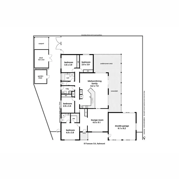 Floorplan of Homely house listing, 8 Frances Court, Ashmont NSW 2650