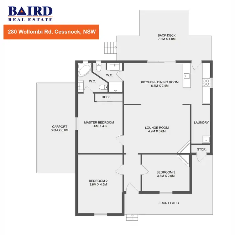 Floorplan of Homely house listing, 280 Wollombi Road, Bellbird Heights NSW 2325