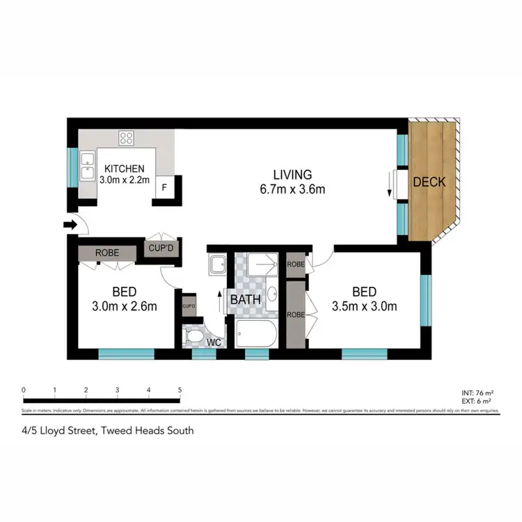 Floorplan of Homely unit listing, 4/5 Lloyd Street, Tweed Heads South NSW 2486