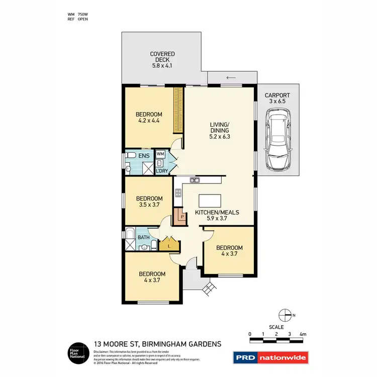Floorplan of Homely house listing, 13 Moore Street, Birmingham Gardens NSW 2287