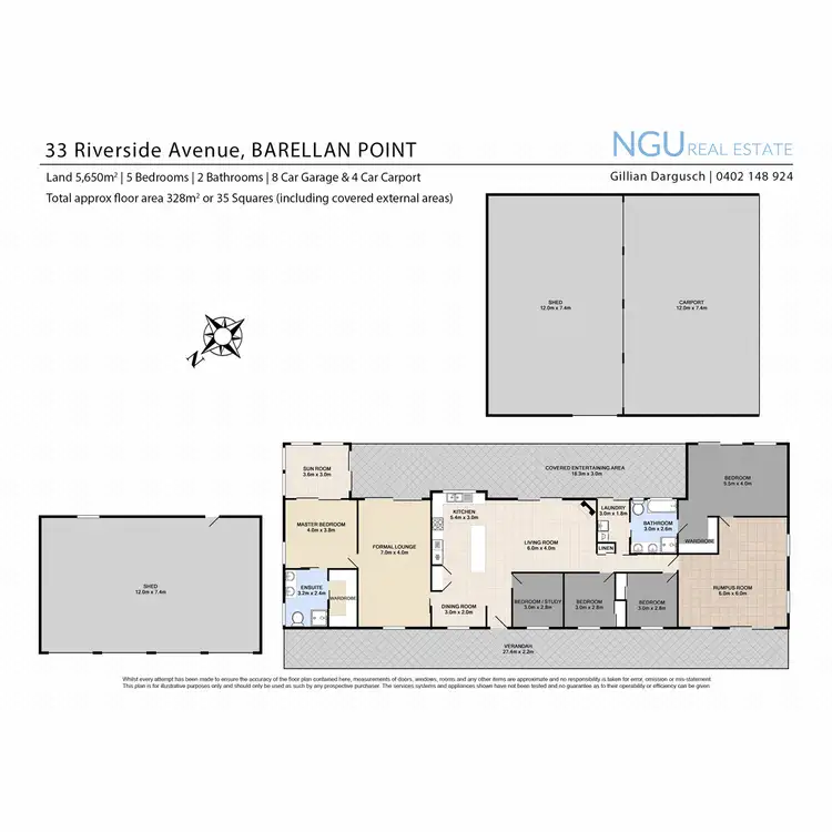 Floorplan of Homely house listing, 33 Riverside Avenue, Barellan Point QLD 4306