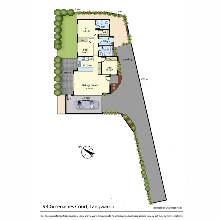 Floorplan of Homely land listing, 9B Green Acres Court, Langwarrin VIC 3910