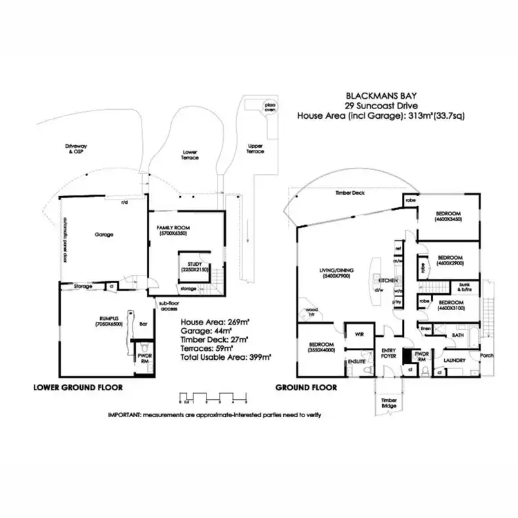 Floorplan of Homely house listing, 29 Suncoast Drive, Blackmans Bay TAS 7052