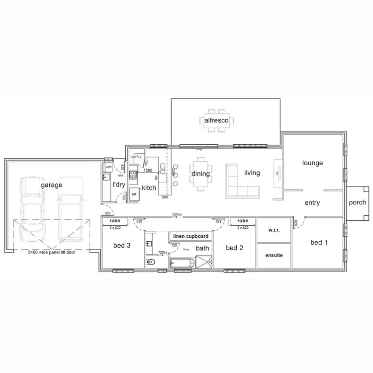 Floorplan of Homely house listing, 2 Flack Crescent, Boorooma NSW 2650