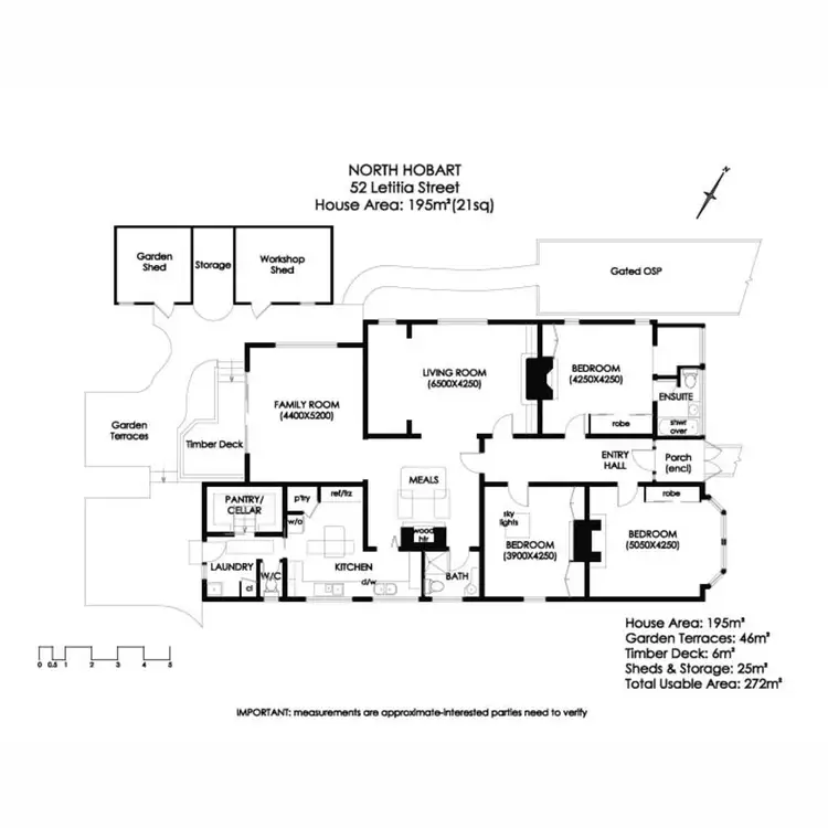 Floorplan of Homely house listing, 52 Letitia Street, North Hobart TAS 7000