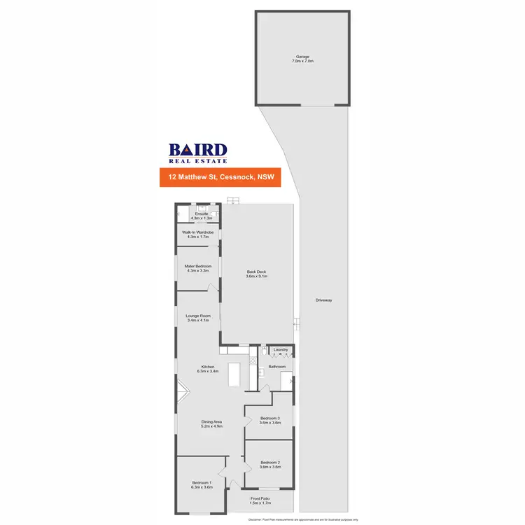 Floorplan of Homely house listing, 12 Matthew Street, Cessnock NSW 2325