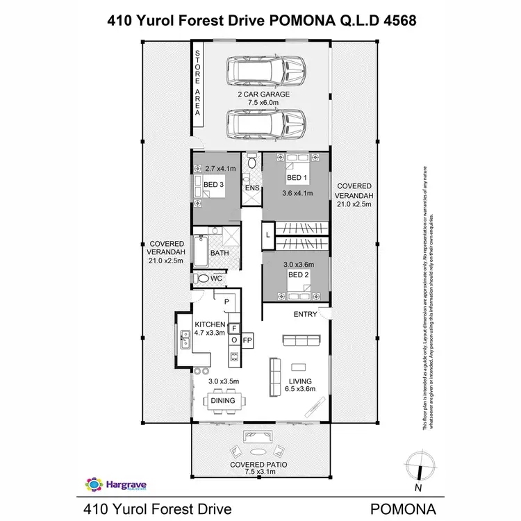 Floorplan of Homely house listing, 410 Yurol Forest Drive, Pomona QLD 4568