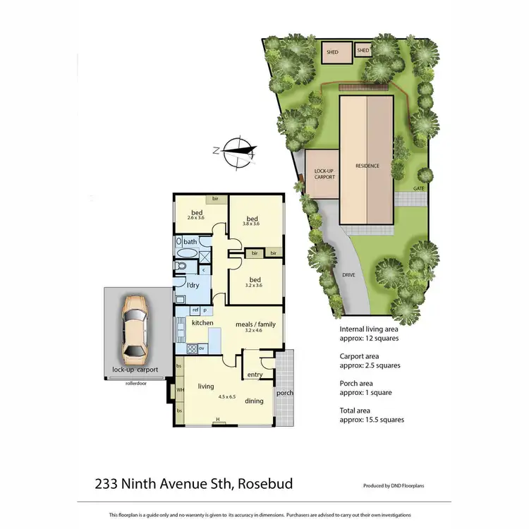 Floorplan of Homely house listing, 233 Ninth Avenue, Rosebud VIC 3939