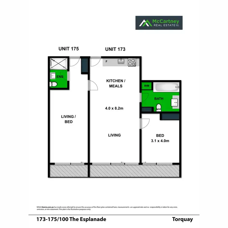 Floorplan of Homely house listing, 173-175/100 The Esplanade, Torquay VIC 3228