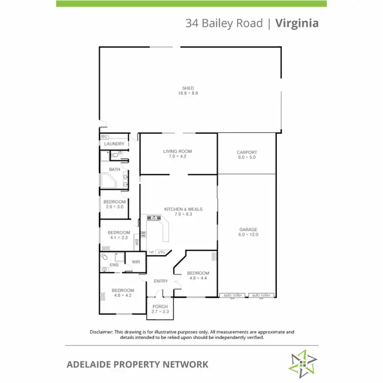 Floorplan of Homely rural property listing, 34 Bailey Road, Virginia SA 5120