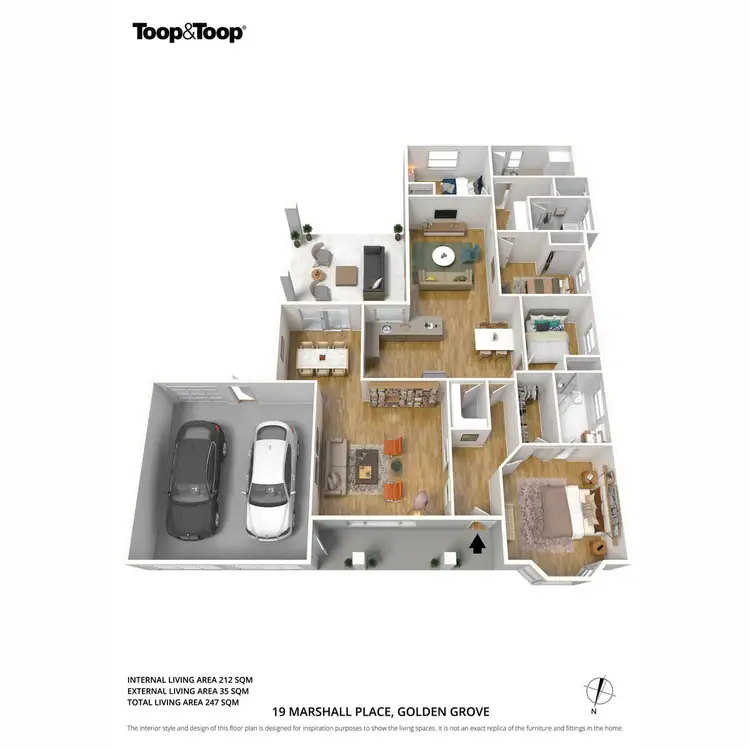 Floorplan of Homely house listing, 19 Marshall Place, Golden Grove SA 5125