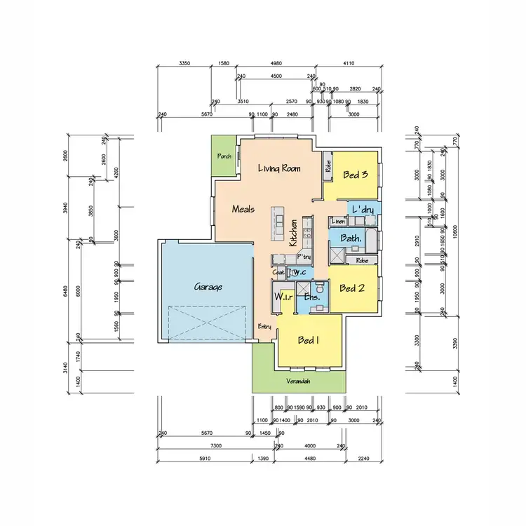 Floorplan of Homely townhouse listing, 3/138 Reeve Street, Sale VIC 3850
