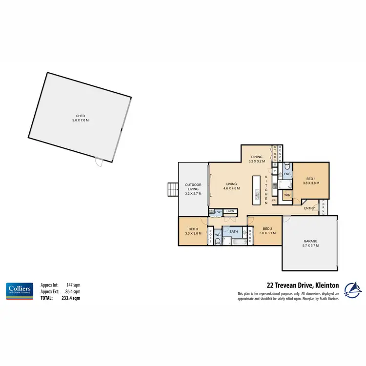 Floorplan of Homely house listing, 22 Trevean Drive, Kleinton QLD 4352
