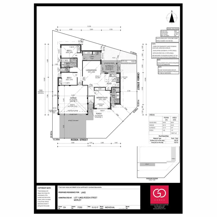 Floorplan of Homely land listing, 63 Rodda Street, Morley WA 6062