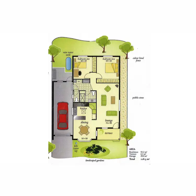 Floorplan of Homely unit listing, 30/161 Hogg Street, Cranley QLD 4350