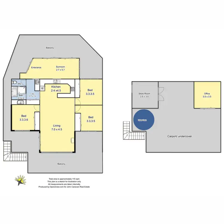 Floorplan of Homely house listing, 10 Catherine Street, Goughs Bay VIC 3723