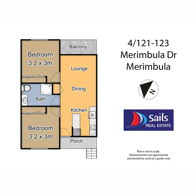 Floorplan of Homely unit listing, 4/121-123 Merimbula Drive, Merimbula NSW 2548