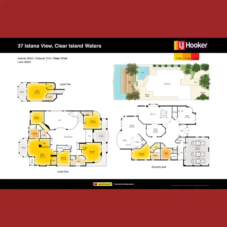 Floorplan of Homely house listing, 37 Istana View, Clear Island Waters QLD 4226