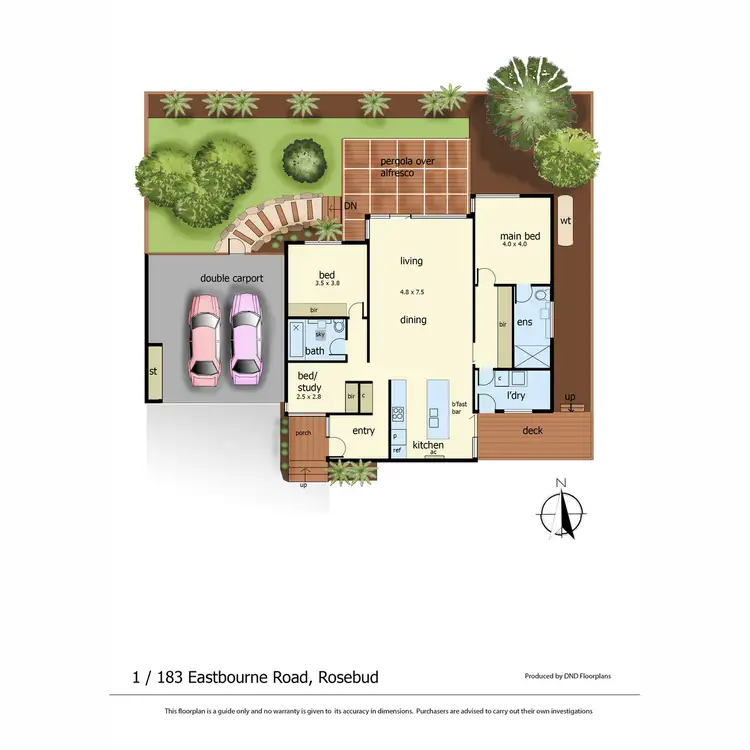 Floorplan of Homely unit listing, 1/183 Eastbourne Road, Rosebud VIC 3939