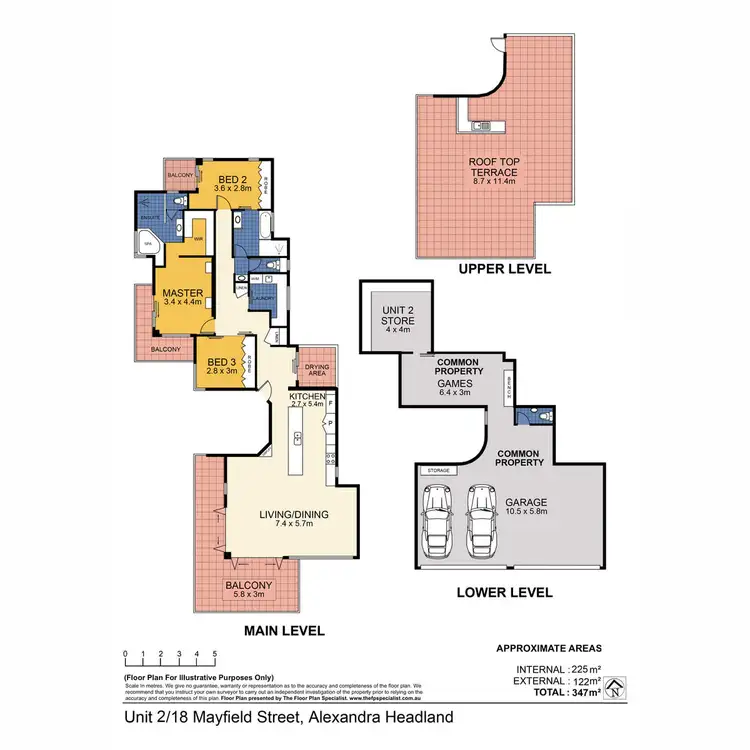 Floorplan of Homely villa listing, 2/18 Mayfield Street, Alexandra Headland QLD 4572