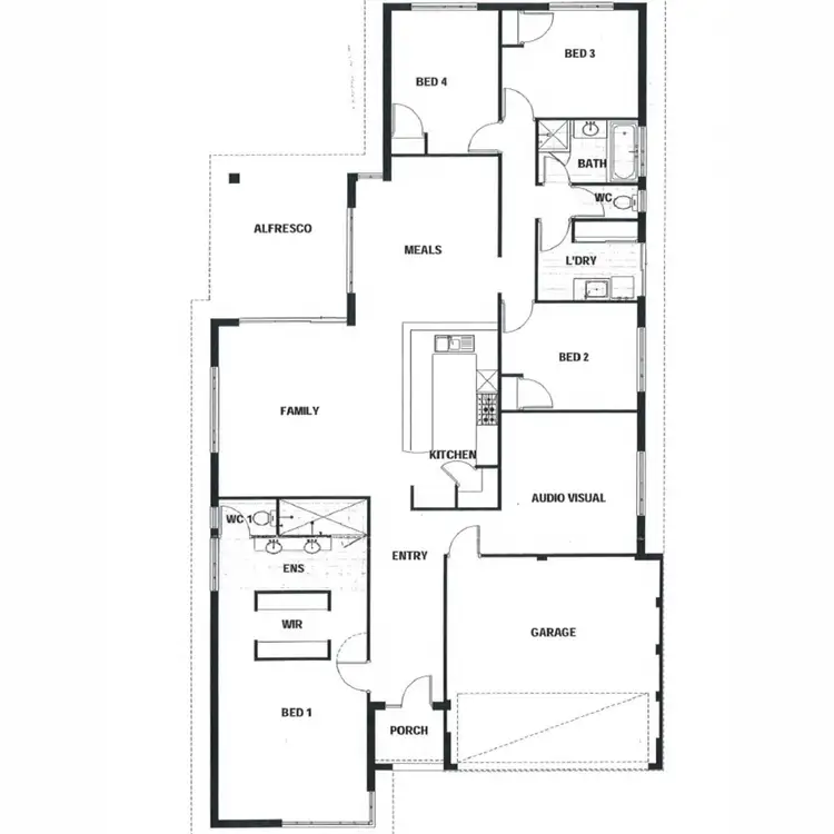 Floorplan of Homely house listing, 39 Adlington Way, Ellenbrook WA 6069
