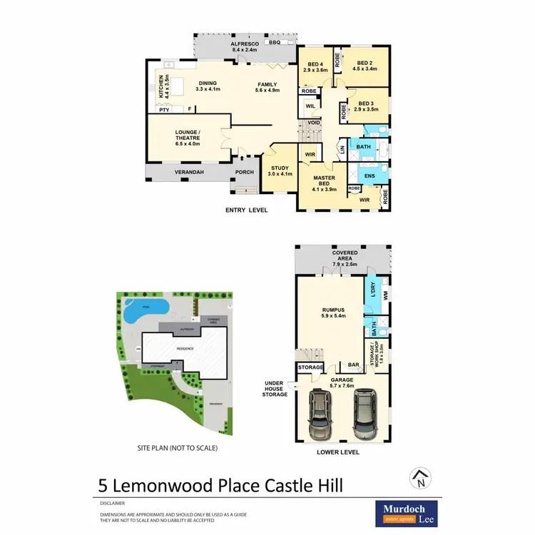 Floorplan of Homely house listing, 5 Lemonwood Place, Castle Hill NSW 2154