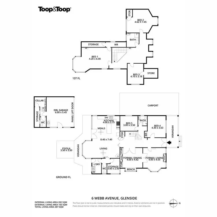 Floorplan of Homely house listing, 6 Webb Avenue, Glenside SA 5065