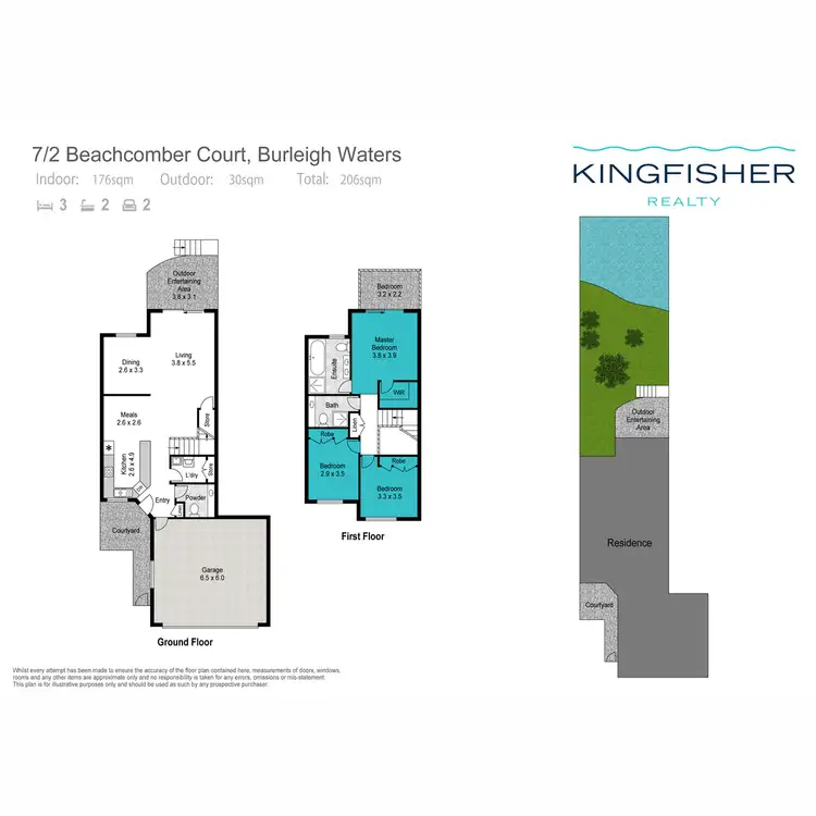 Floorplan of Homely semi-detached listing, 7/2 Beachcomber Crt, Burleigh Waters QLD 4220
